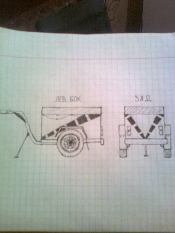 Прицеп для скутера своими руками чертежи и размеры