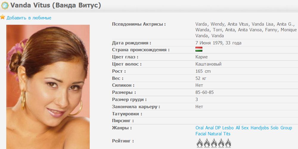 Vanda Vitus  МегаПАК